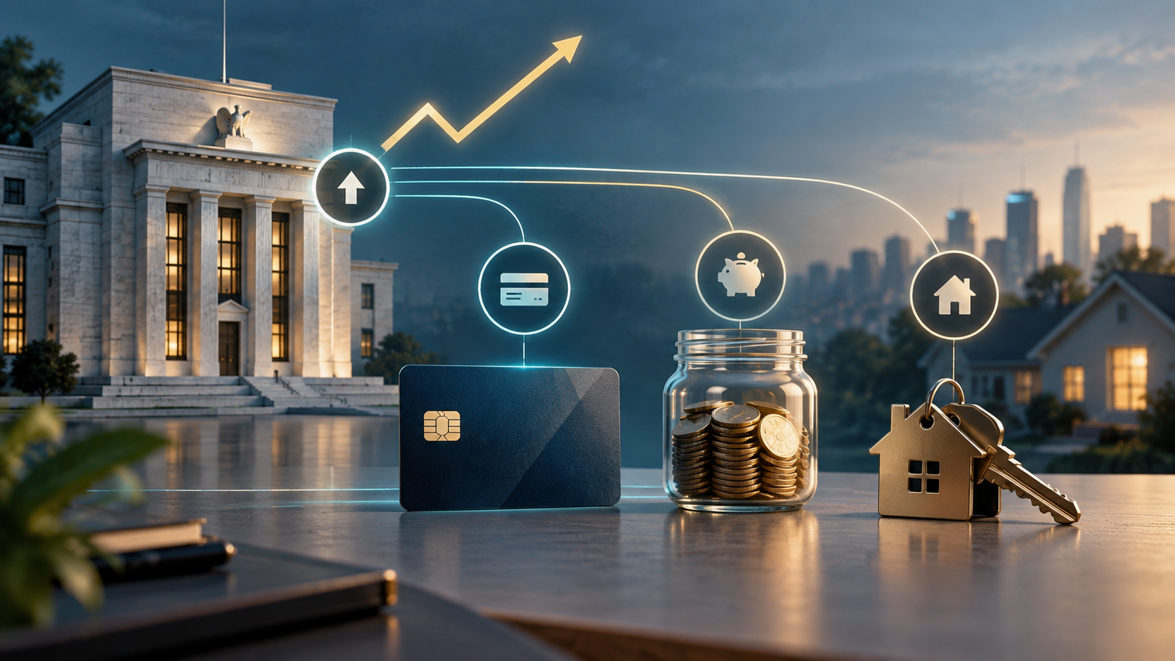Federal Reserve rate move connected to credit card, savings, and home finances